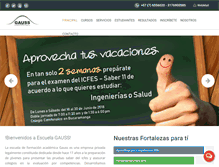 Tablet Screenshot of escuelagauss.com